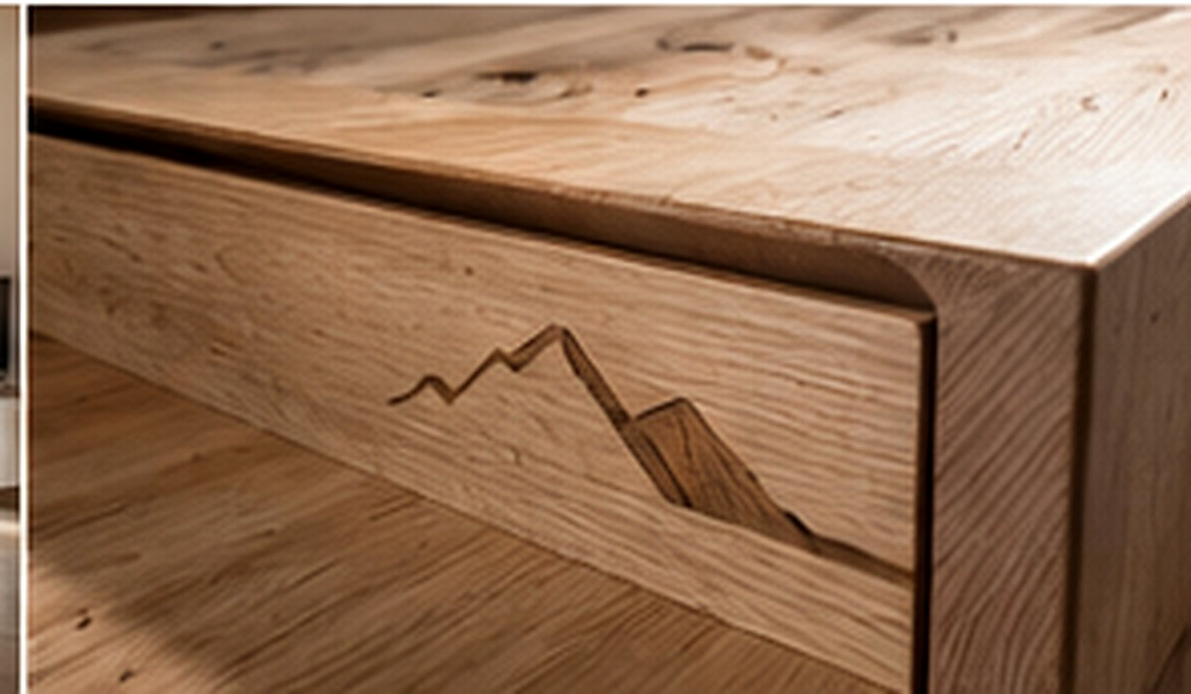 Detail hochwertige Holzverbindung